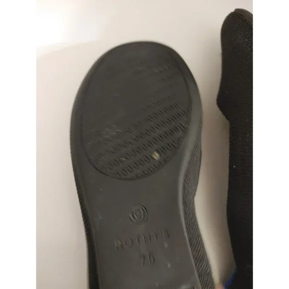 Rothy's The Flat Ballet Black Solid Textile Comfort Women’s US 7.5 - Picture 9 of 13